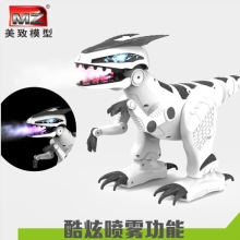 美致-仿生遙控智能玩具-大號遙控噴霧恐龍（顏色隨機）JQ3003